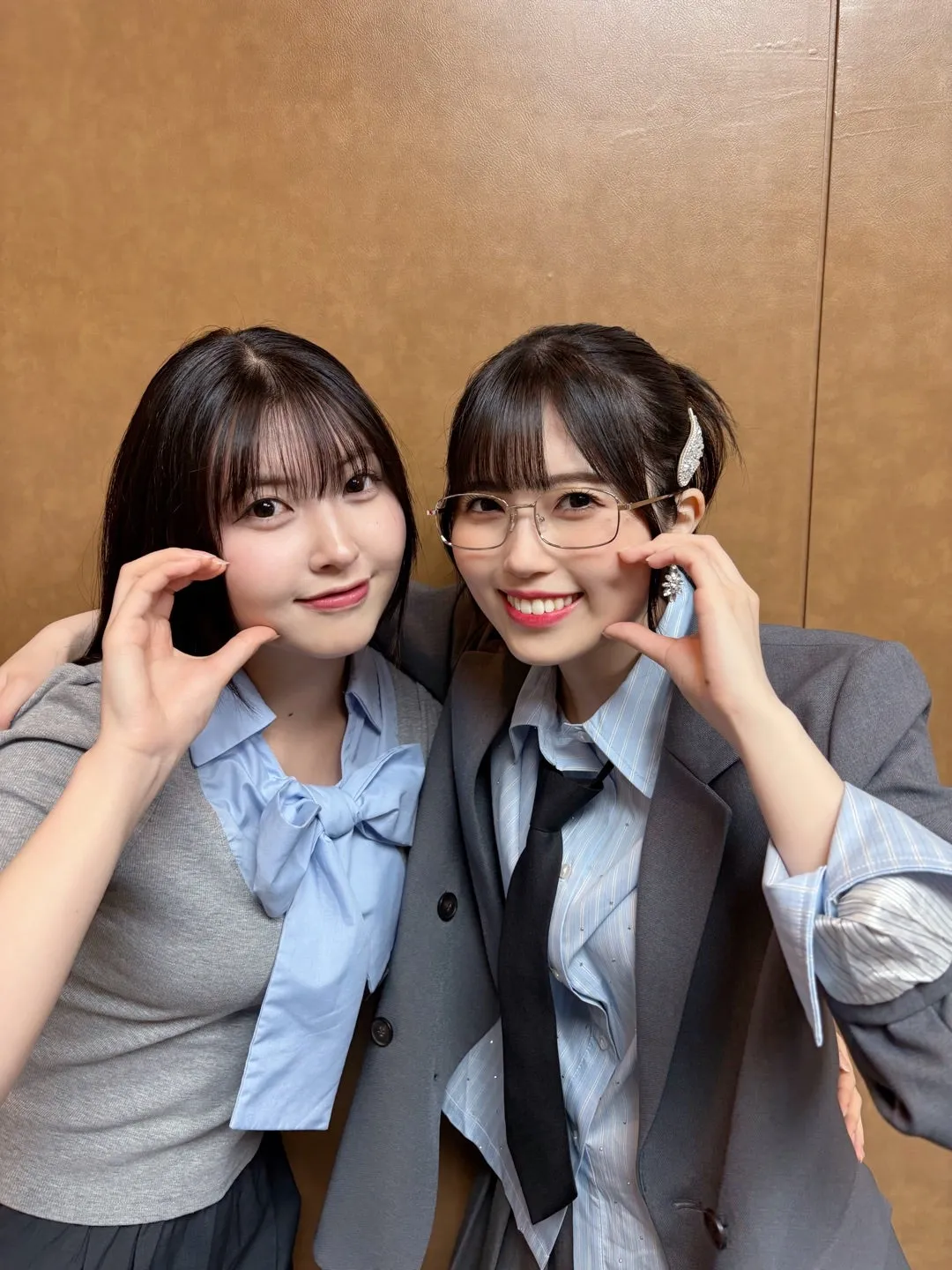 まの&しおりん♡   岡村美波